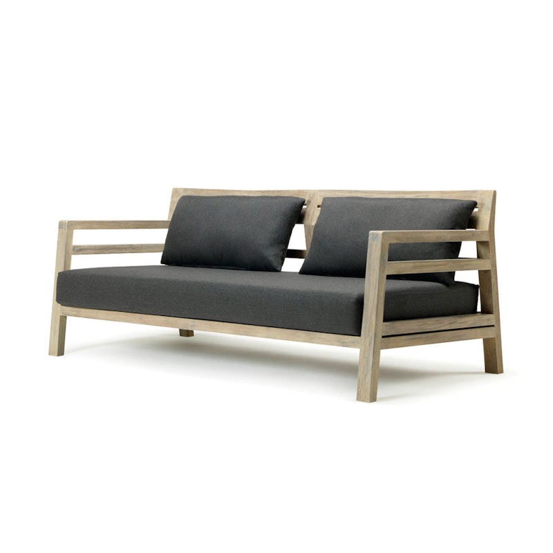 Costes Sofa 3-Pers, Pickled Teak