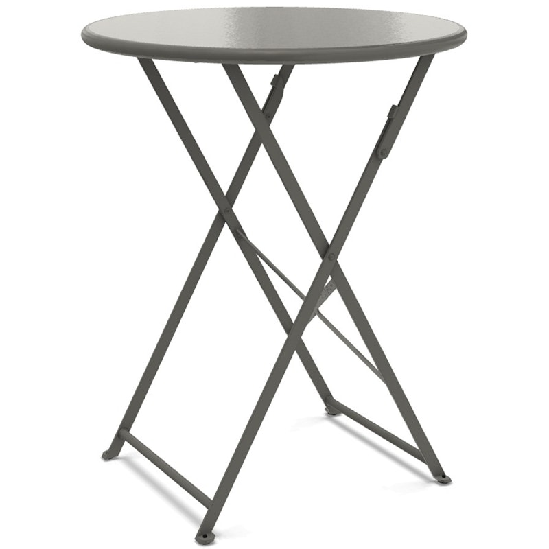 Flower Foldbart Bord Ø60 cm, Mud Grey