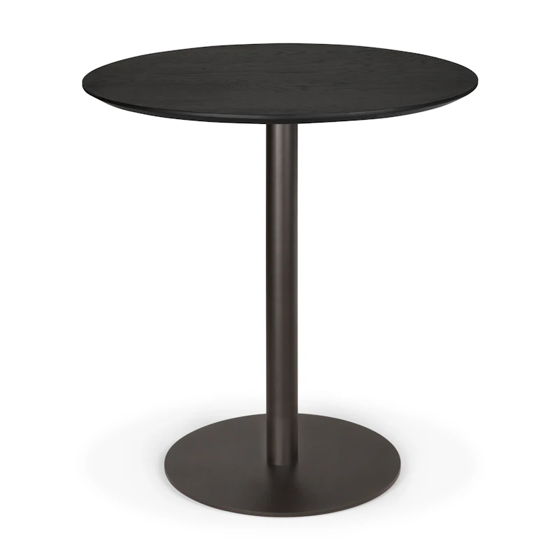 Blend Bord Ø70 cm, Mørkt Bronze / Sort Eg