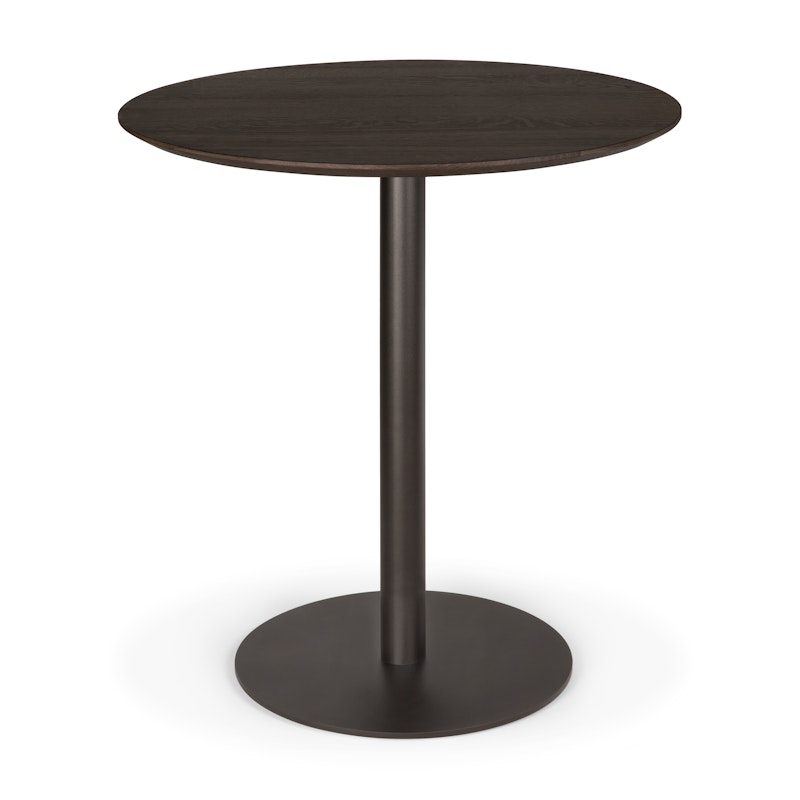 Blend Bord Ø70 cm, Mørkt Bronze / Mørkbejdset Eg