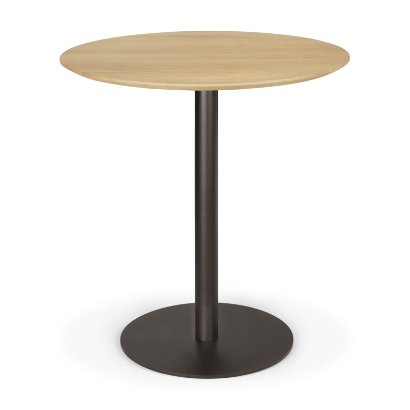 Blend Bord Ø70 cm, Mørkt Bronze / Eg