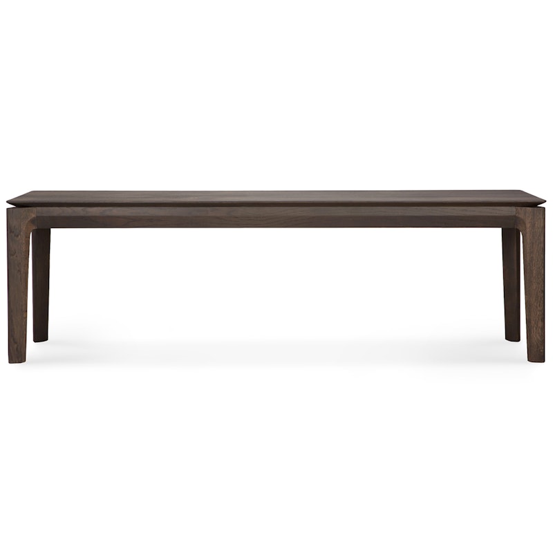Bok Bænk Mørk Bejdset Egetræ, 35x166 cm