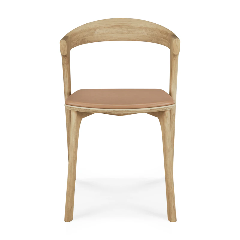 Bok Stol, Eg / Cognacfarvet Læder