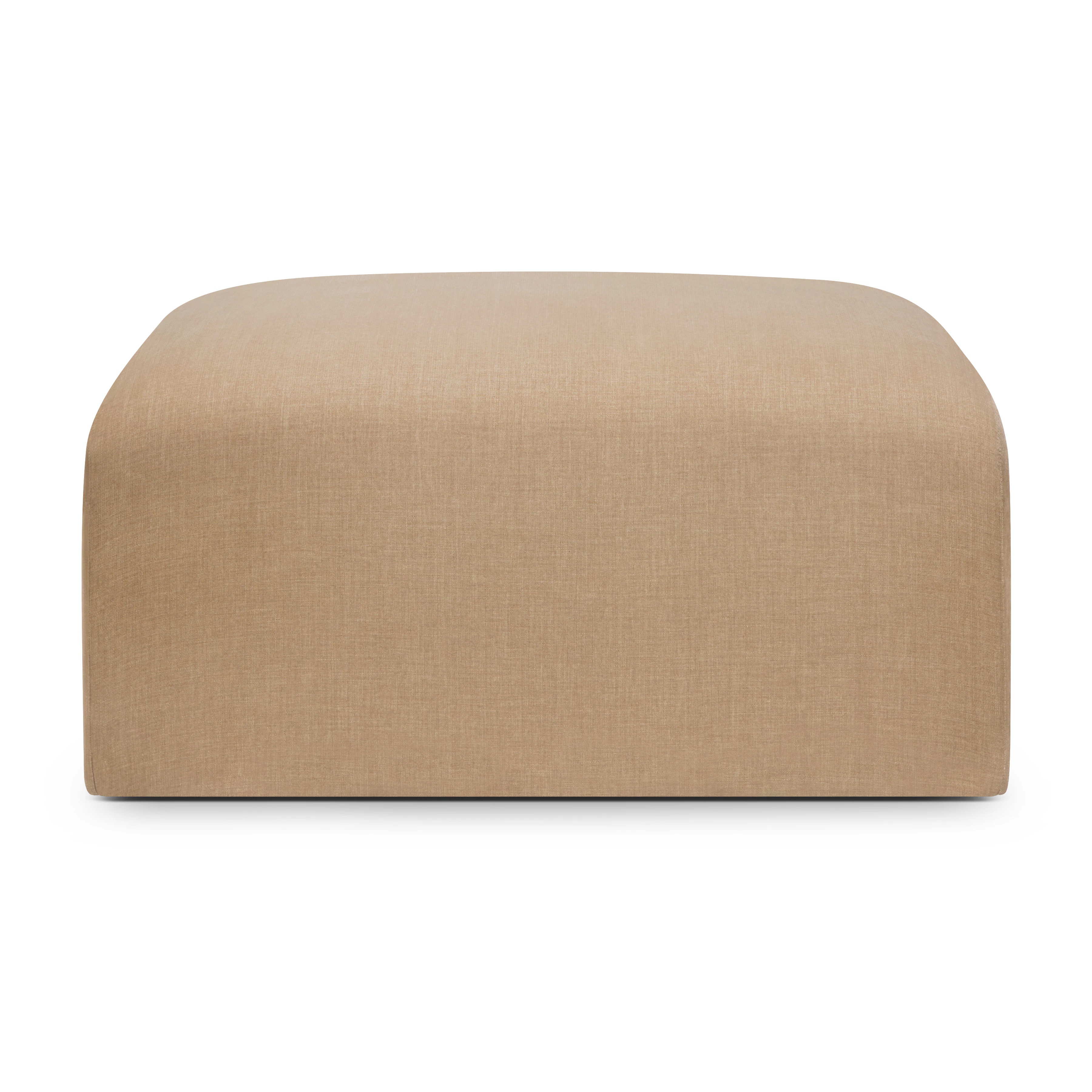 Bulky footstool - Light Sepia fabric fra Ethnicraft | RoyalDesign.dk
