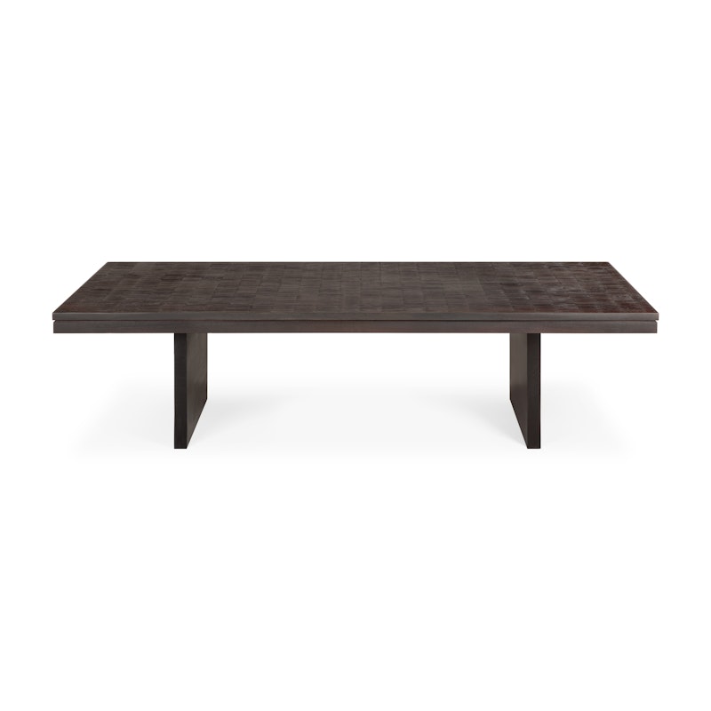 Grooves Sofabord Teak, 65x135 cm