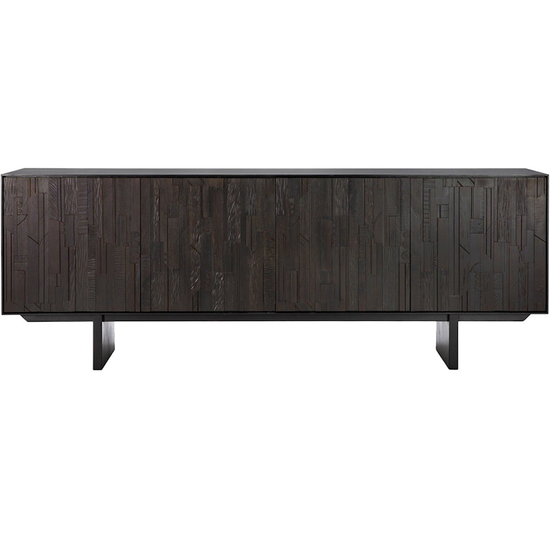 Teak Mosaik Sidebord, Fire Låger