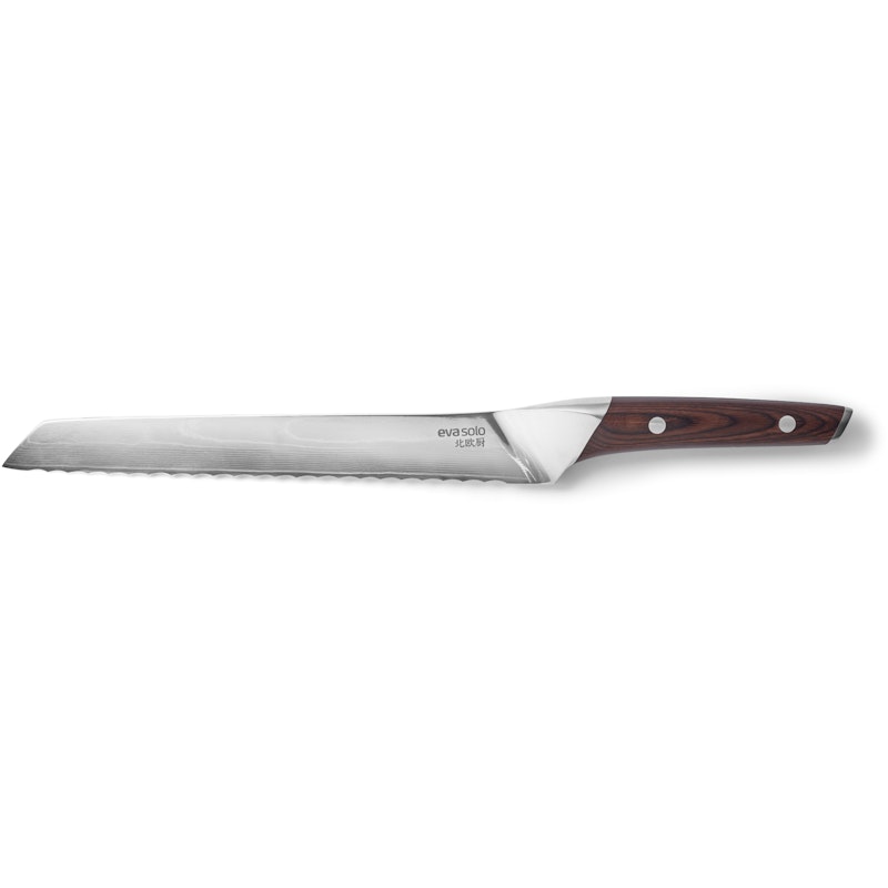 Nordic Kitchen Brødkniv 24 cm, Pakkatræ