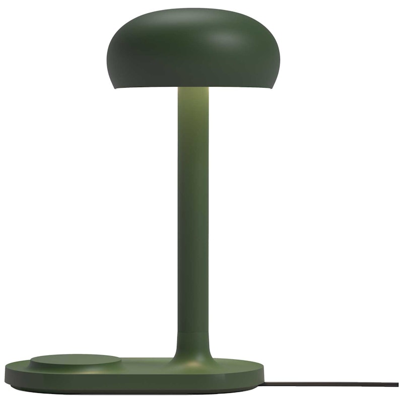 Emendo Bordlampe med Trådløs Oplader, Emerald Green