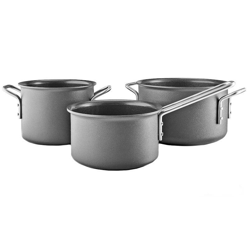 Grey Line Grydesæt 1,8 l / 2,5 l / 3,8 l, Gråt