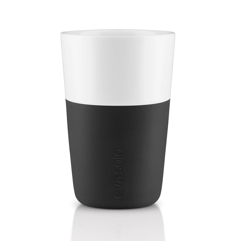 Eva Solo Caf&eacute; Latte Krus 2 Stk. 36 Cl - Kaffekopper Porcel&aelig;n Sort - 501003