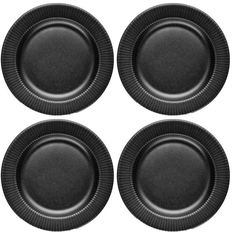 Legio Nova Sidetallerken 19 cm 4-pak, Sort