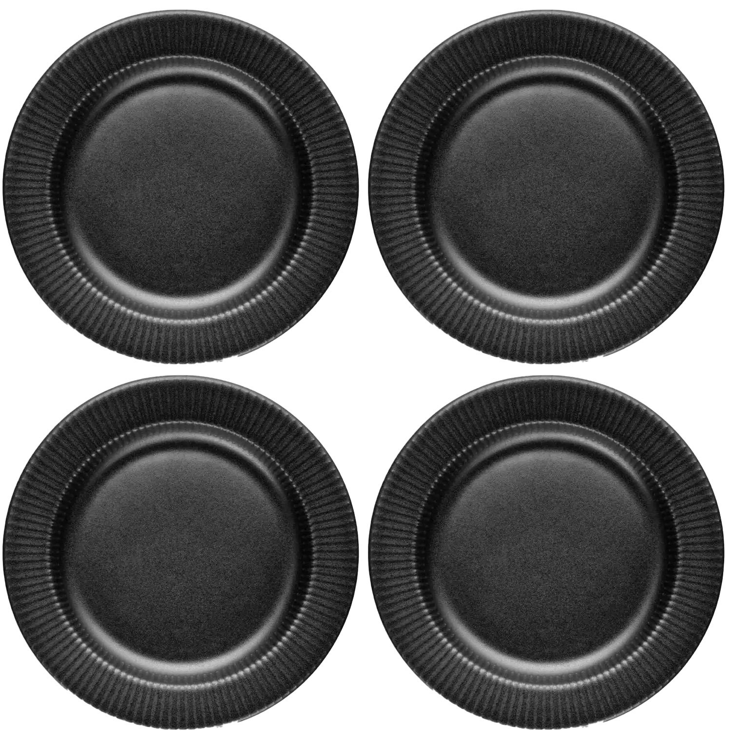 Eva Solo Legio Nova Sidetallerken 19 Cm 4-pak - Asietter Stent&oslash;j Sort - 787217 4-PACK