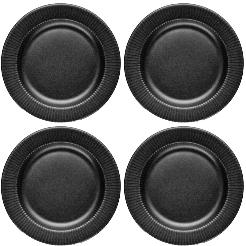 Legio Nova Sidetallerken 19 cm 4-pak, Sort