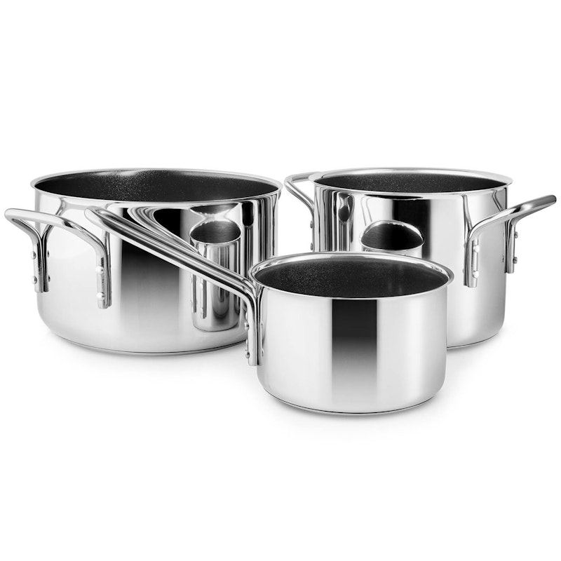 Stainless Steel Ceramic Grydesæt 1,1 L / 2,2 L / 3,6 L