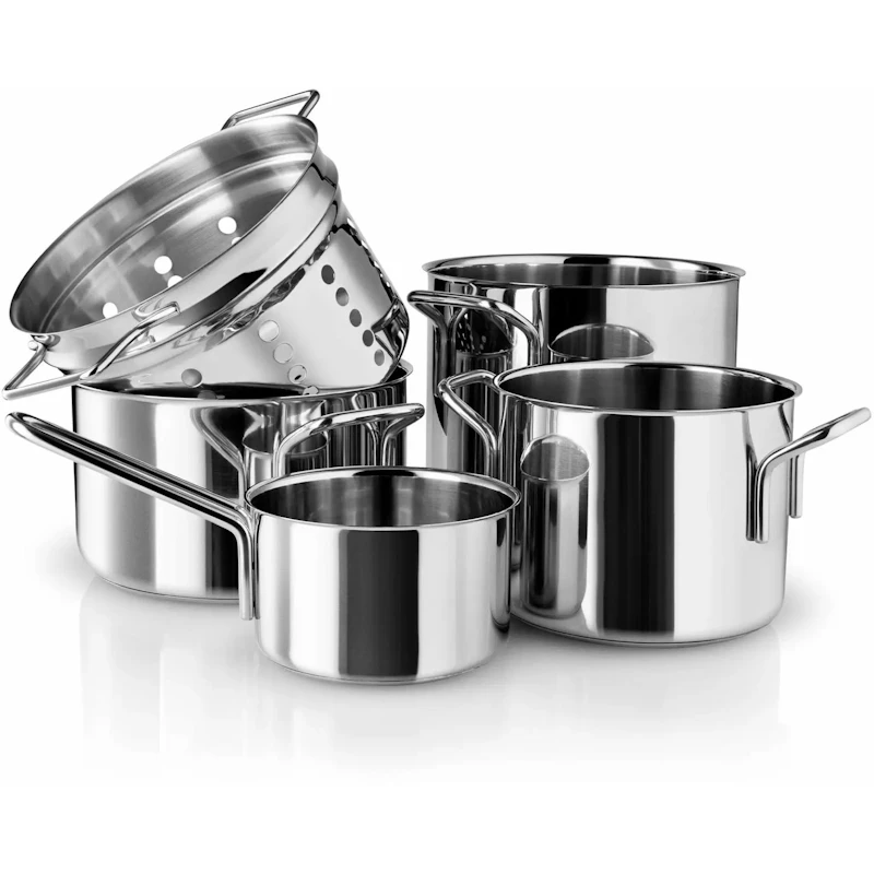 Stainless Steel Grydesæt 5-pak