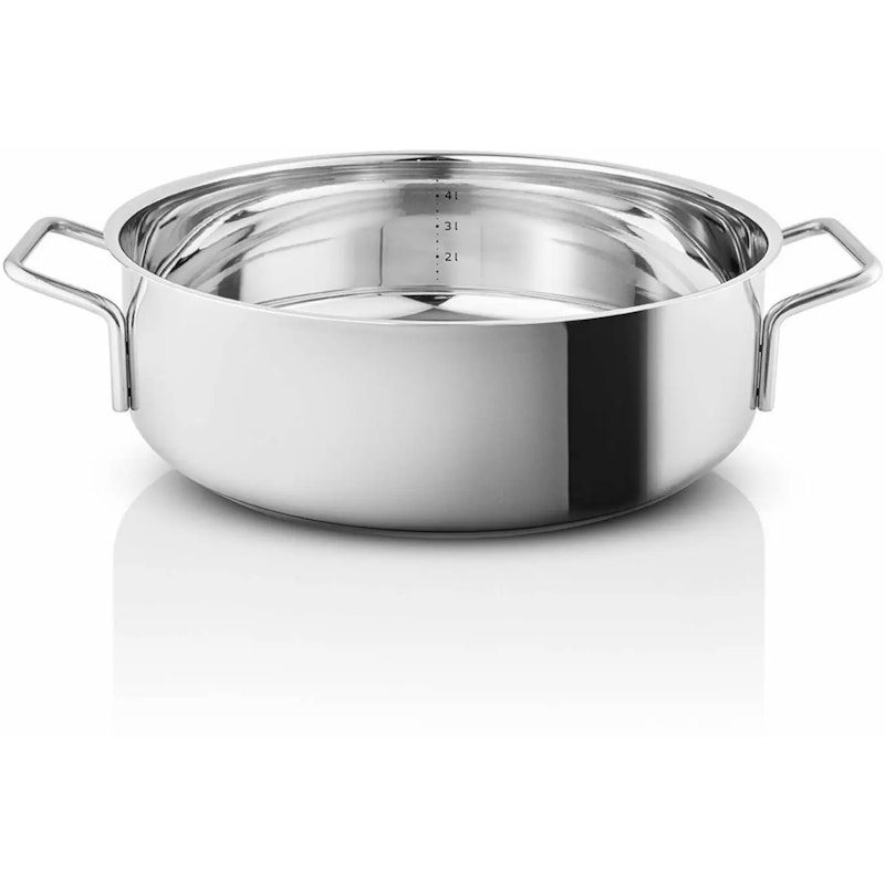 Stainless Steel Sautépande Med Håndtag 28 cm
