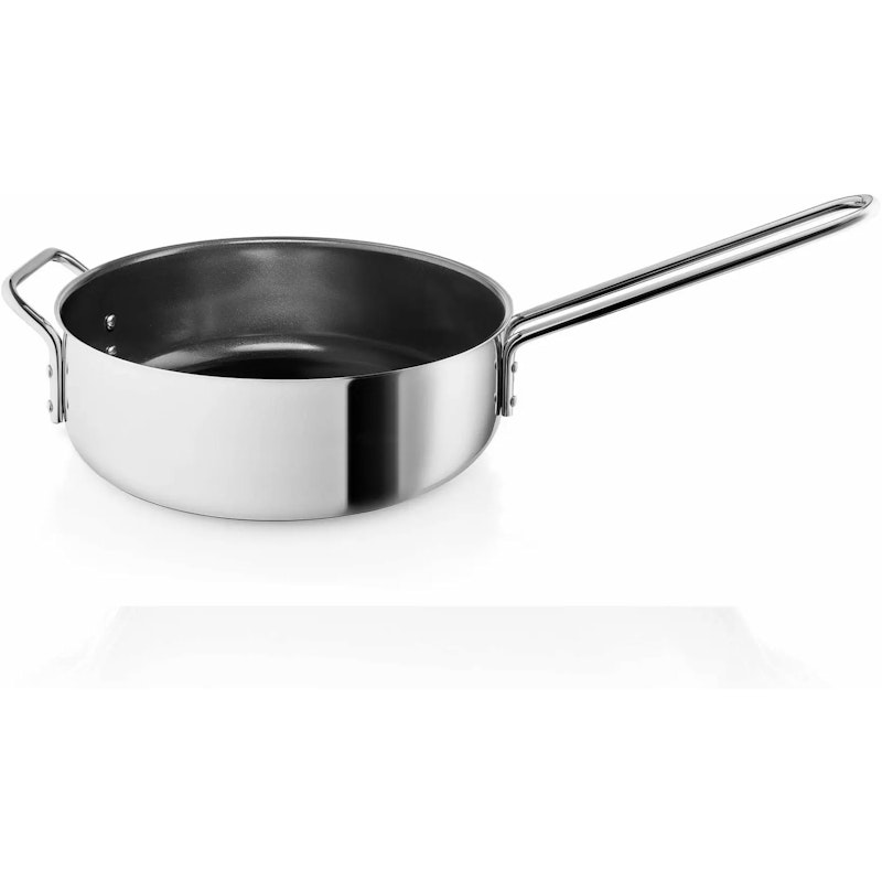 Stainless Steel Sautépande 24 cm Ceramic Slip-Let®
