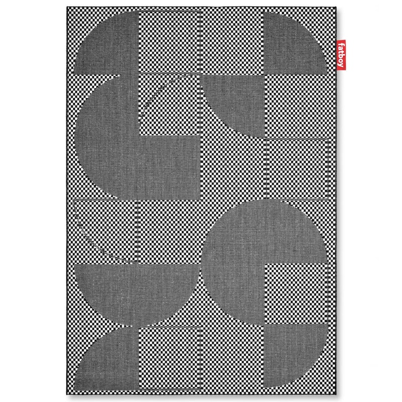 Carpretty Petit Jigsaw Tæppe 160x230 cm, Sort / Hvidt