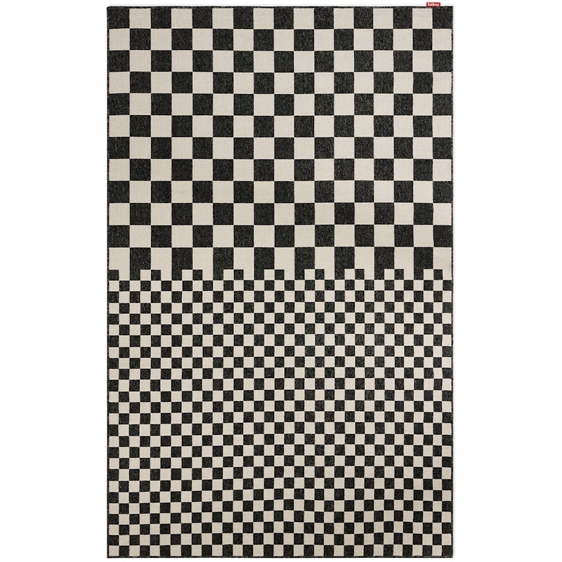 Carpretty Grand Square Affair Tæppe, Creme / Antracitgråt