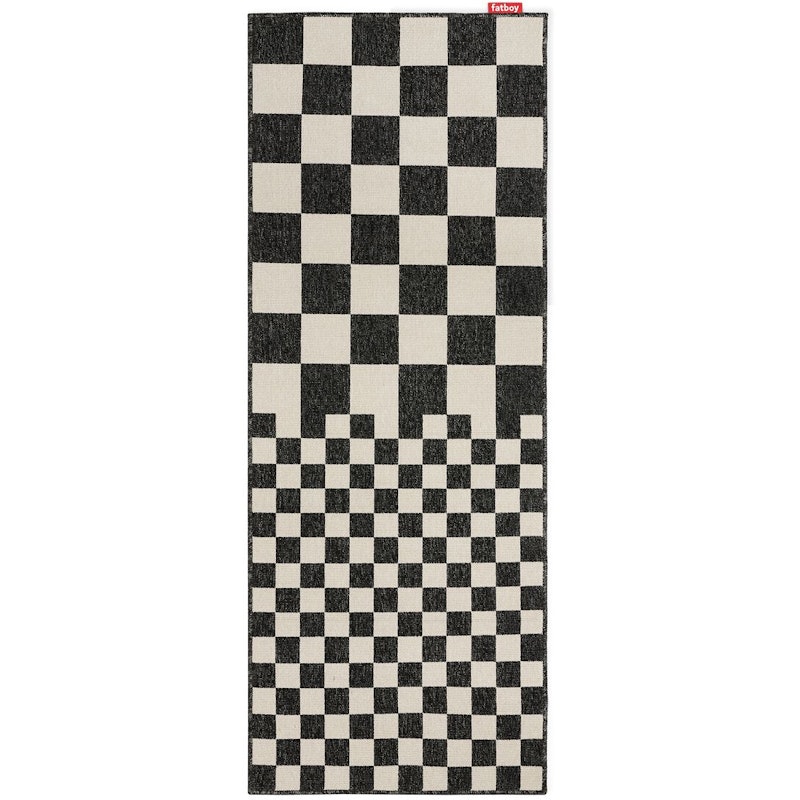 Carpretty Catwalk Square Affair Tæppe, Creme / Antracitgråt