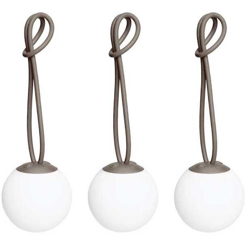 Bolleke Mini Bordlampe Bærbar 3-pak, Taupe