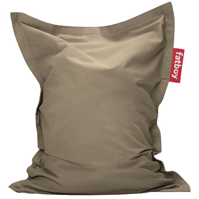 Junior Canvas Recycled Sækkestol, Grey Taupe