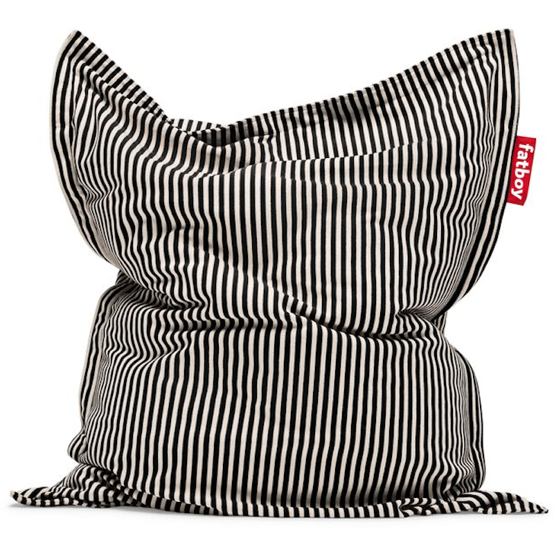 Original slim Terry Sækkestol, Sort / Creme