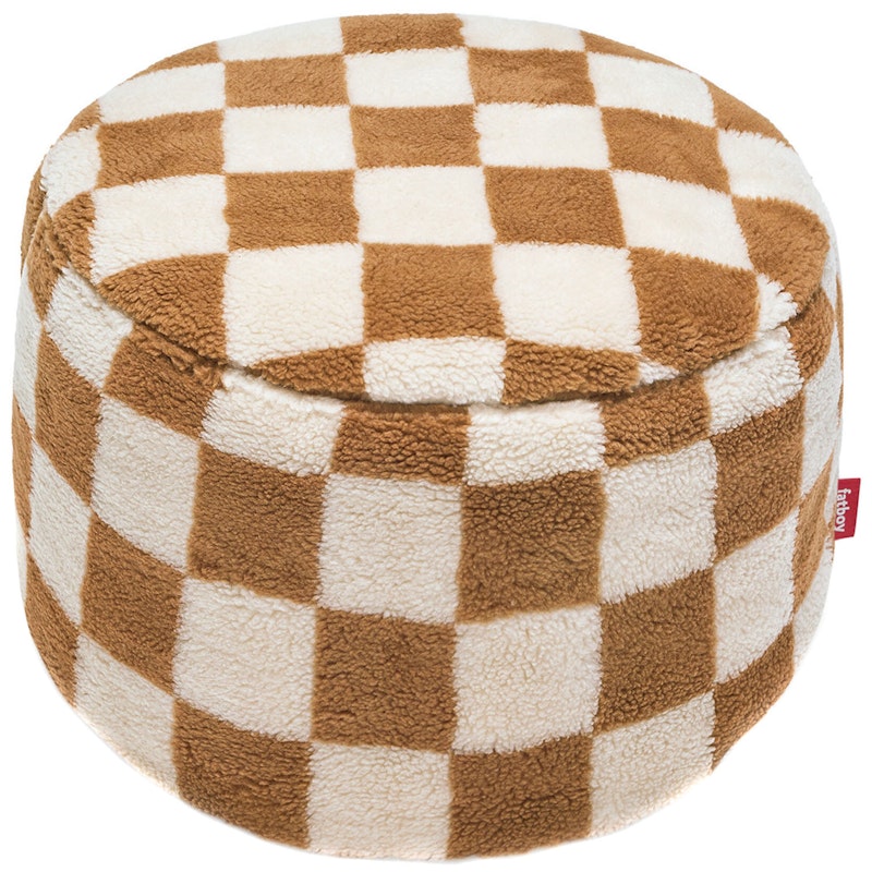 Point Teddy Chess Puf, Almond Creme