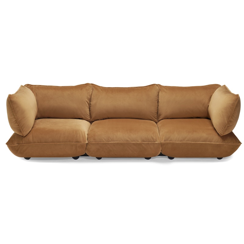 Sumo 4-Personers Sofa Fløjl, Almond