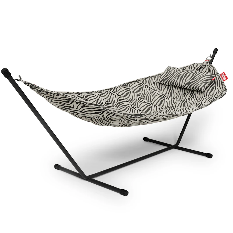 Headdemock Superb Hængekøje + Pude, Zebra Creme / Black