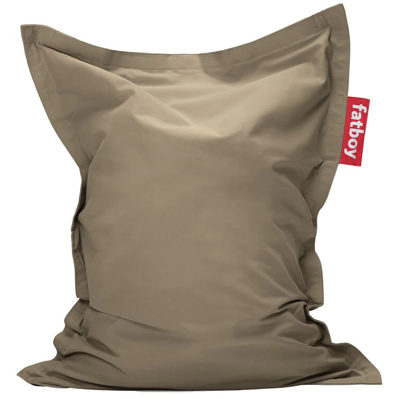 Junior Canvas Recycled Sækkestol, Grey Taupe