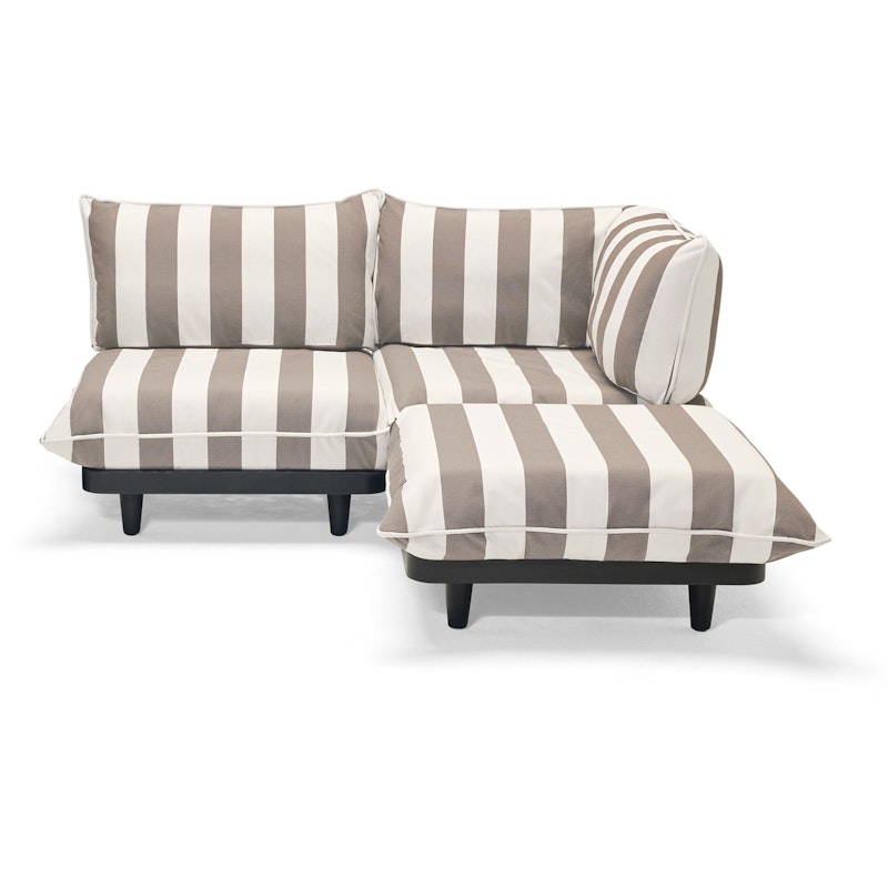 Paletti Modulsofa 2-Pers Med Chaiselong, Stripe Cacao (Right)