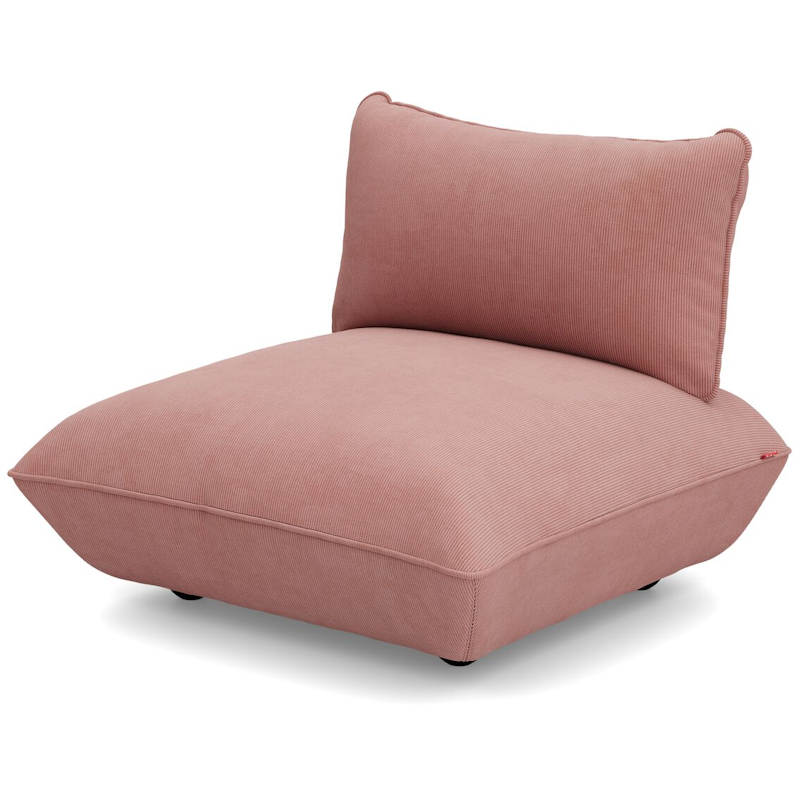 Sumo Seat Cord Recycled Sofa, Soft Pink