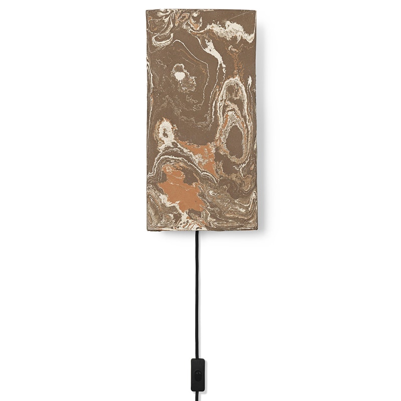 Argilla Rectangular Væglampe, Marble Mocha