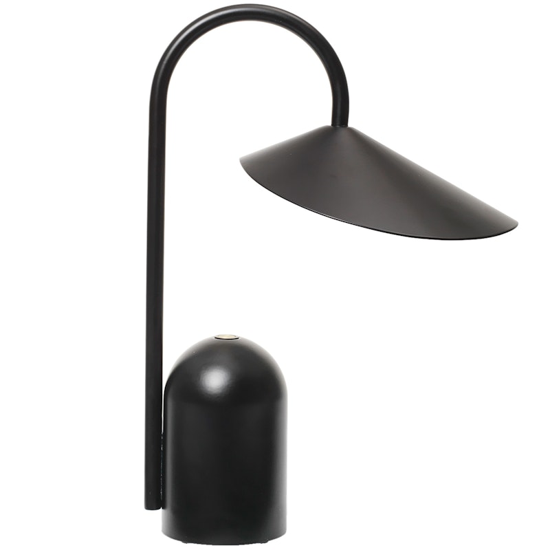 Arum Portable Bordlampe 30 cm, Sort