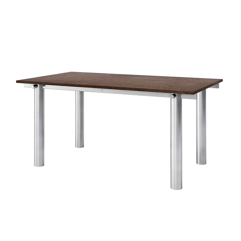 Atura Spisebord 160x90 cm, Rustfrit Stål / Dark Stained