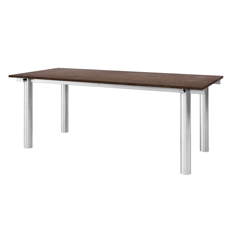 Atura Spisebord 200x90 cm, Rustfrit Stål / Dark Stained