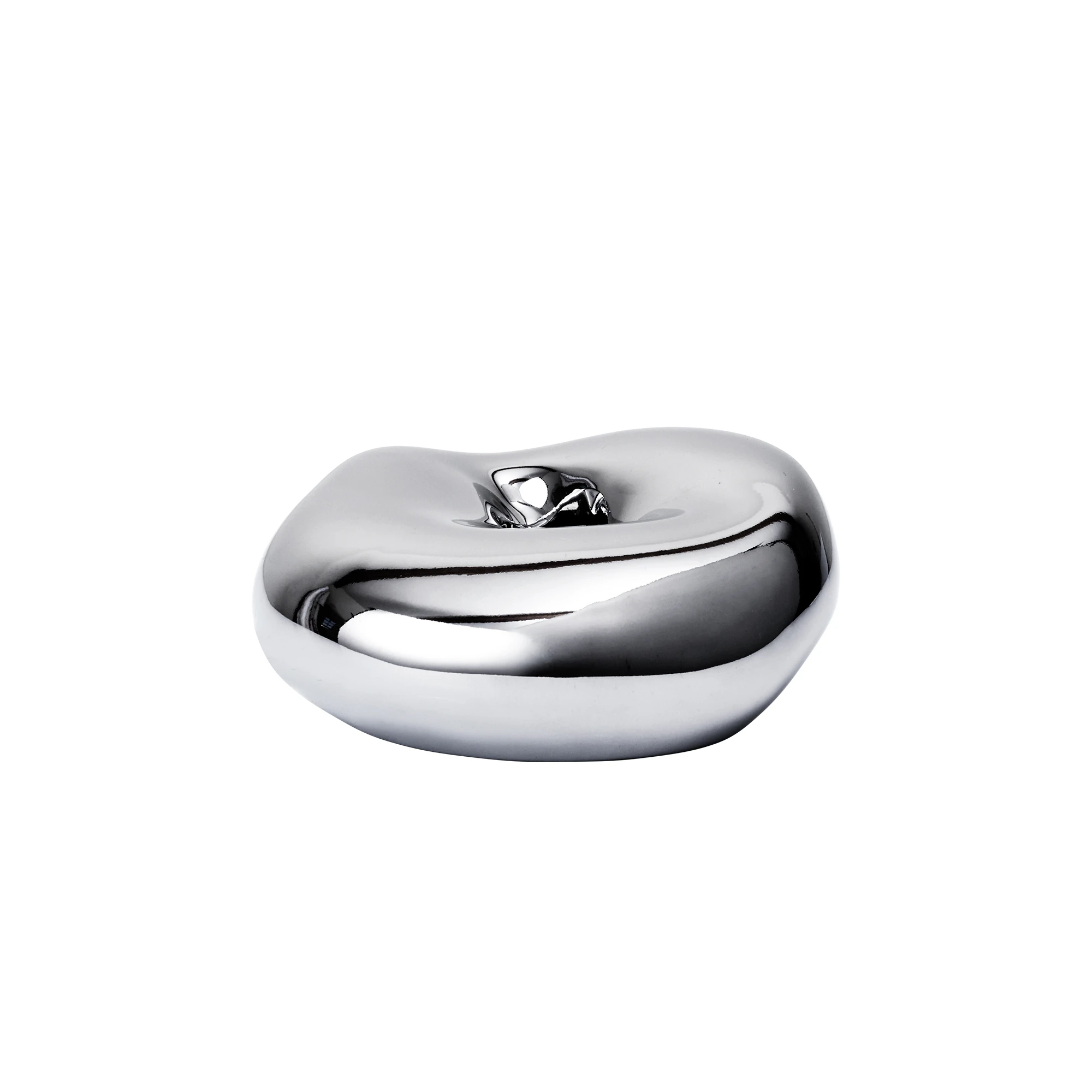 Ferm Living Bellure Lysestage S&oslash;lv - Lysestager Electroplated Porcelain Silver - 1104273898