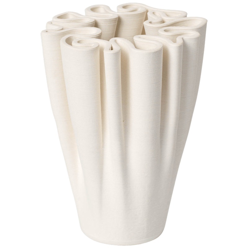 Dedali Vase H11 cm, Offwhite