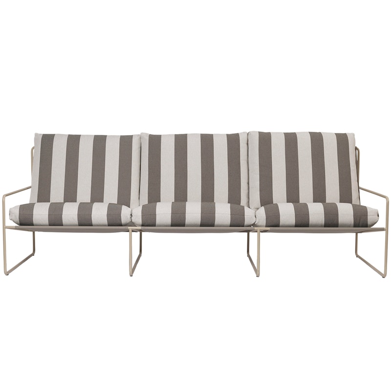 Desert 3-Personers Sofa, Cashmere / Stripe