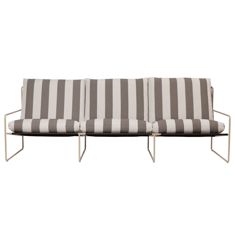 Desert 3-Personers Sofa, Cashmere / Stripe