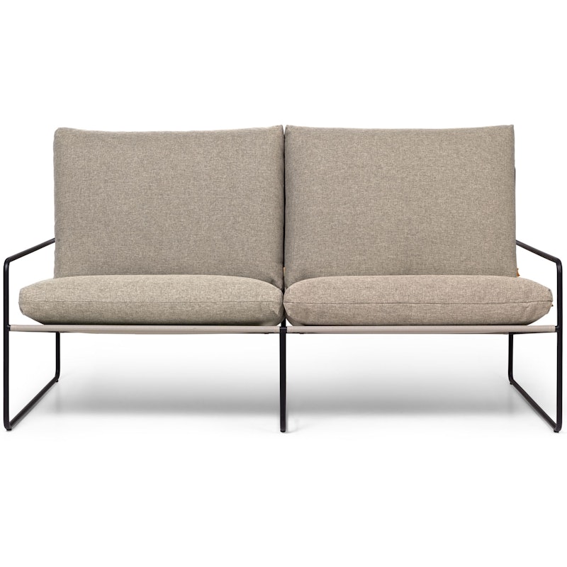 Desert Dolce Sofa Dark Sand / Sort, 2-Pers