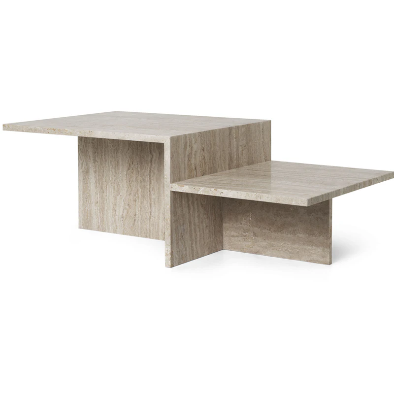 Distinct Sofabord 100x55 cm, Travertin Sand