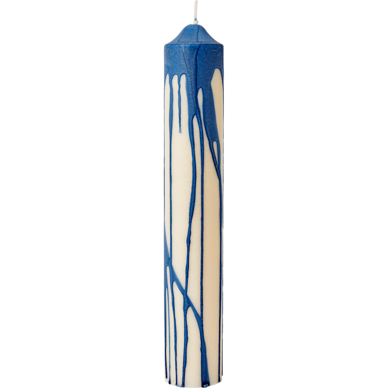 Dryp Bloklys 30 cm, Deep Blue