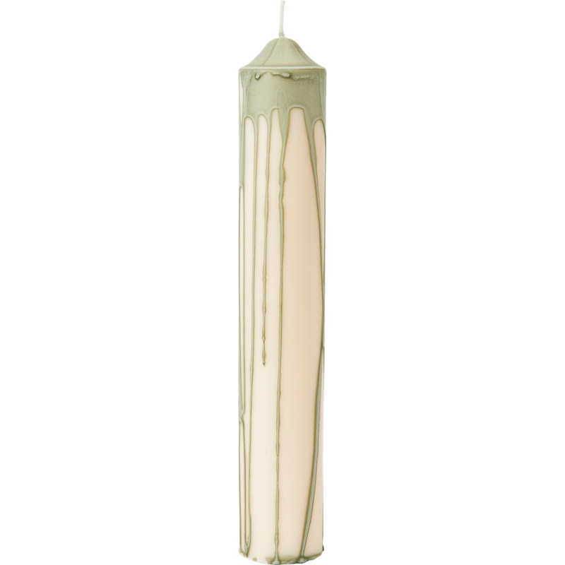 Dryp Bloklys 30 cm, Tea Green
