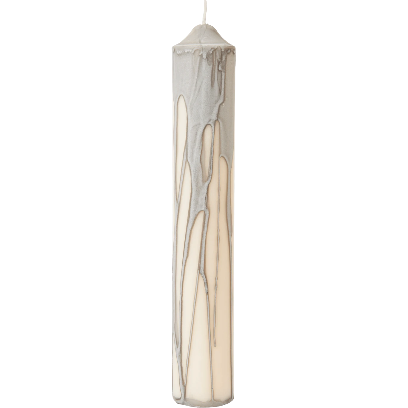 Ferm Living Dryp Bloklys 30 Cm Varm Gr&aring;t - Lys Stearin Varmgr&aring; - 1104271904