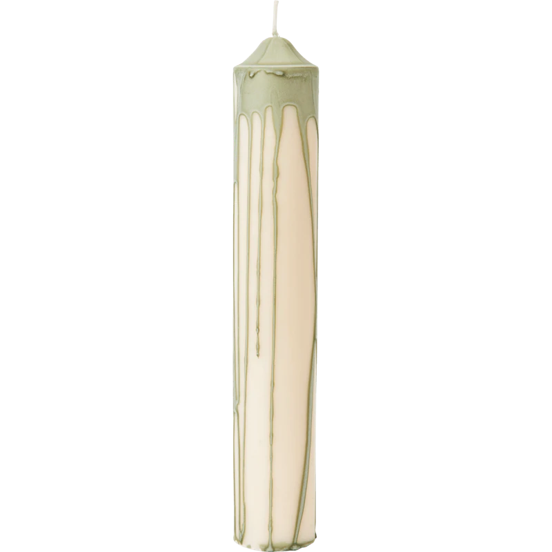 Dryp Bloklys 30 cm, Tea Green