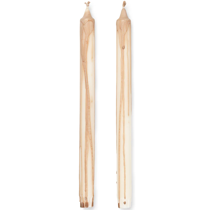 Dryp Stearinlys 30 cm 2-pak, Beige
