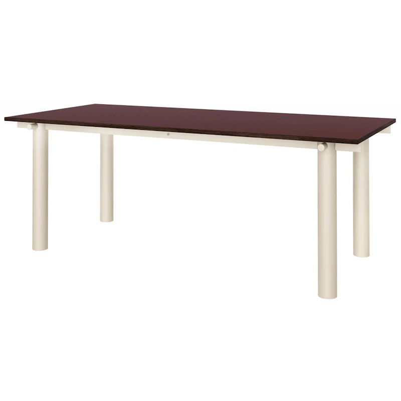 Atura Spisebord 90x200 cm, Lys Kashmir / Bourgogne