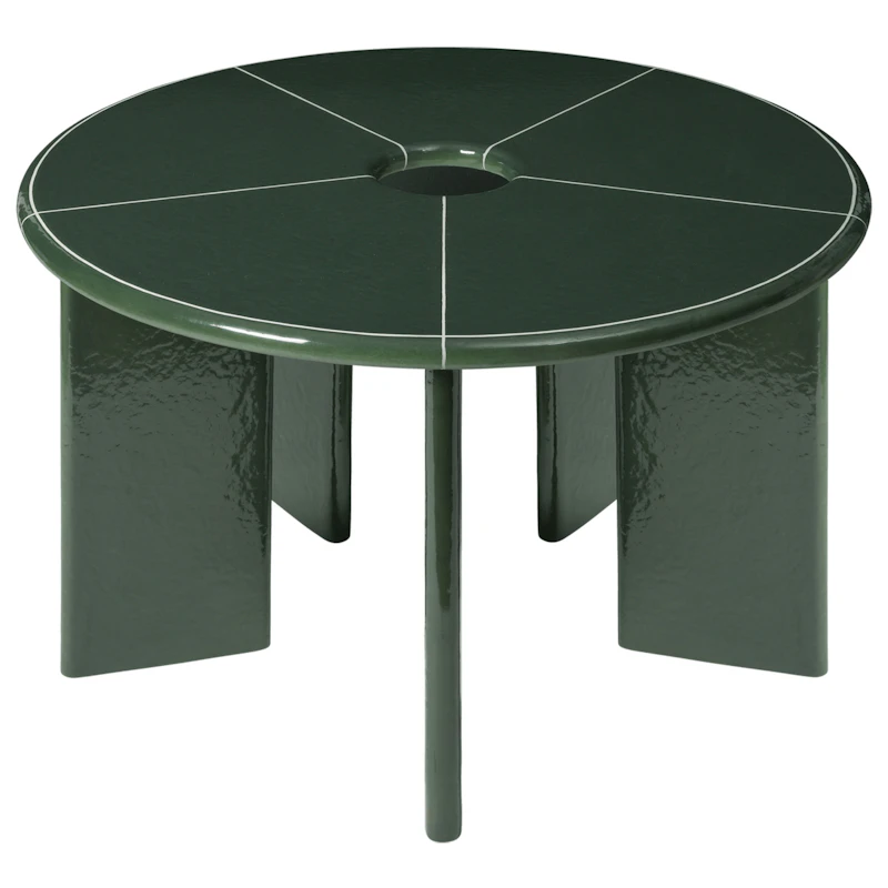 Deya Bord Ø120, Mørkegrønt